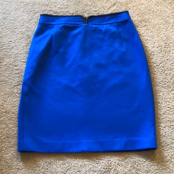 Tahari Royal Blue Midi Skirt - Picture 1 of 8